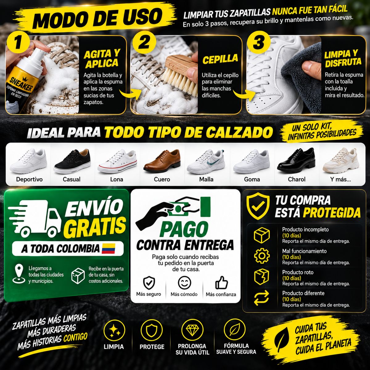 Kit De Limpieza Para Zapatillas