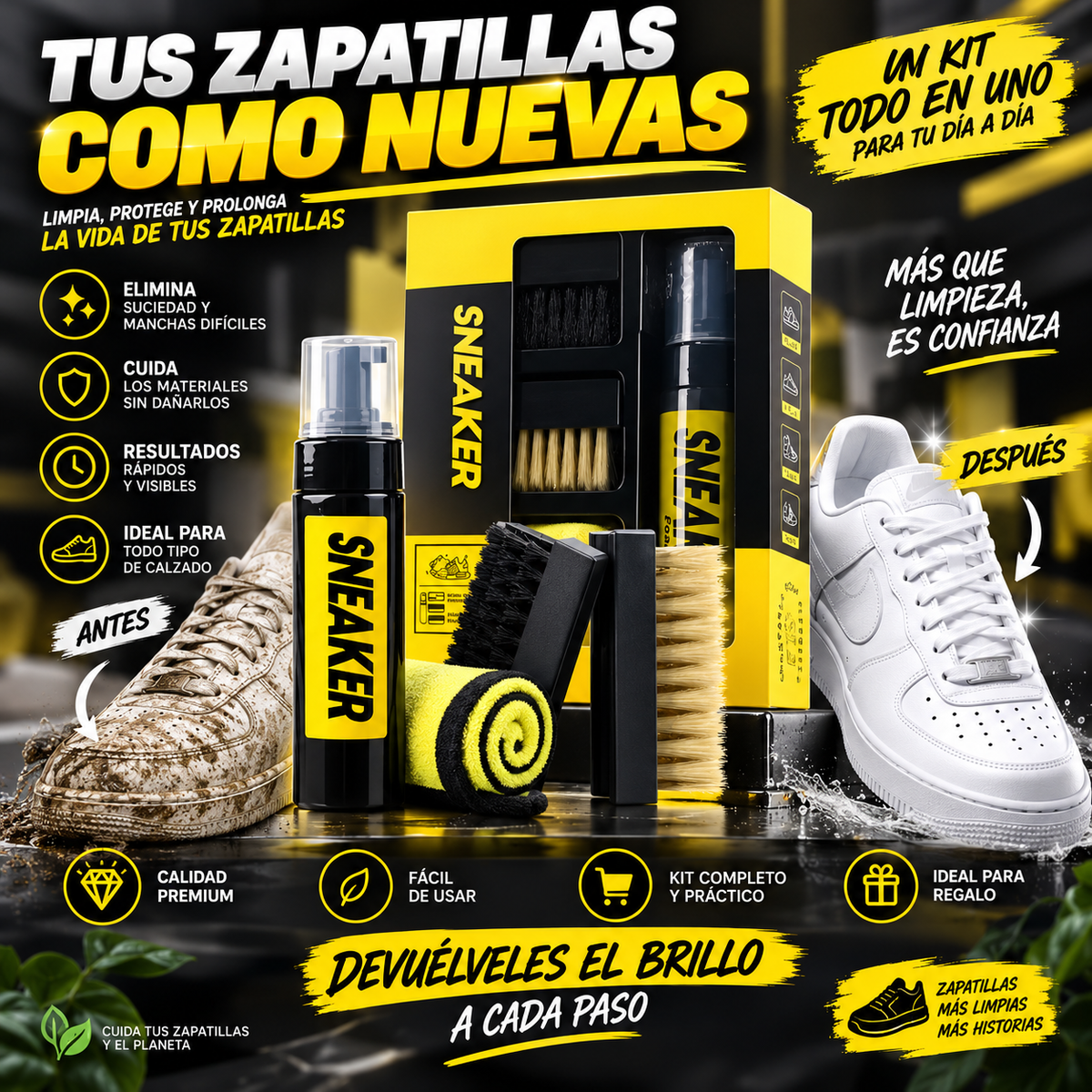 Kit De Limpieza Para Zapatillas